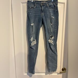 Levi's Light Blue Distressed Skinny Jeans